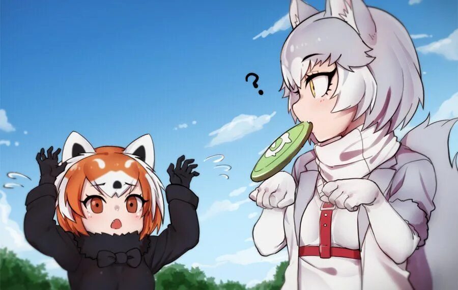 Kemono post. Красная Панда Kemono. Kemono friends Панда. Kemono friends Red Panda.