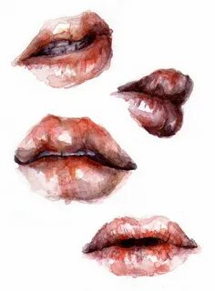 Губы в paint