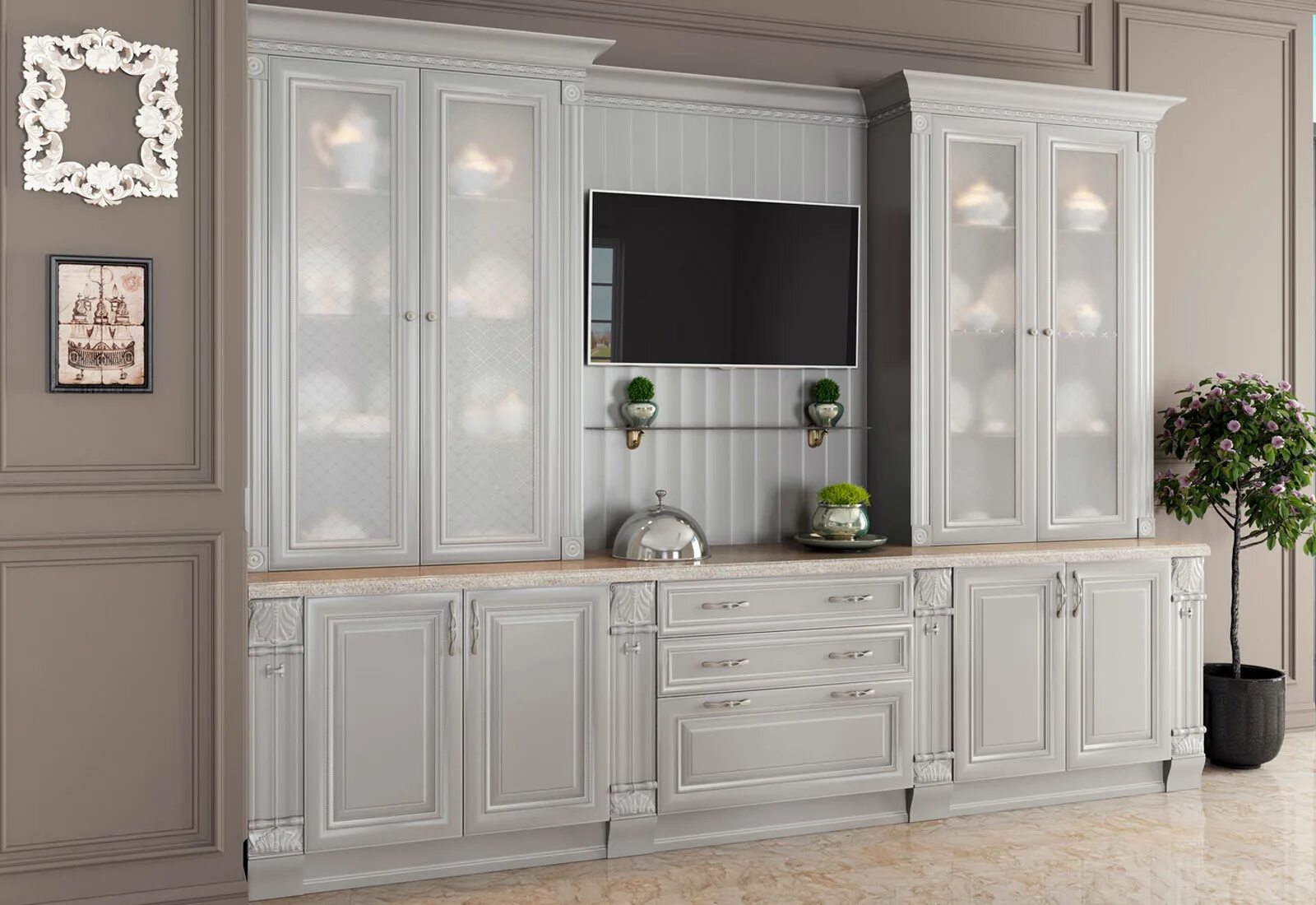 Кухонные фасады италион. Кухонный гарнитур для посуды. Версаль патина кухня. Кухонная мебель скалли сервант. Кухонный гарнитур со шкафом для посуды.