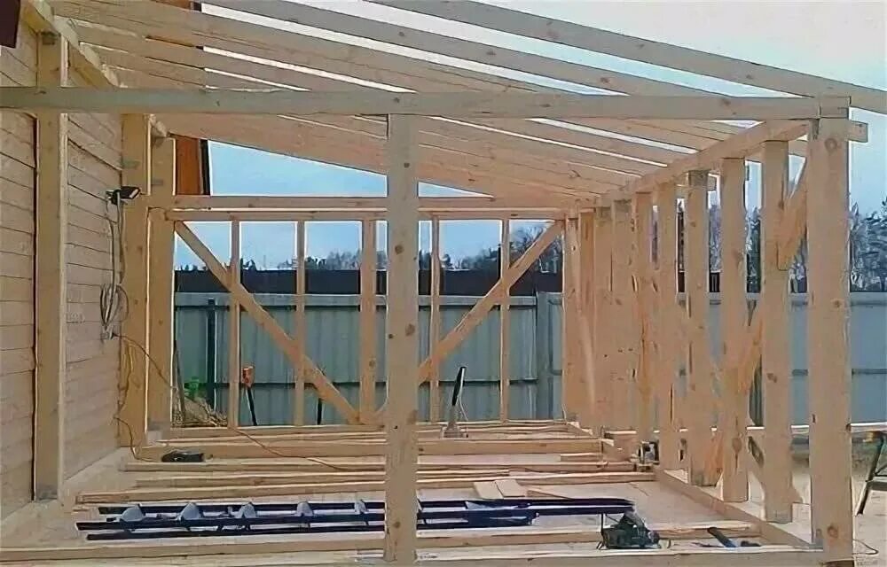 Как правильно сделать пристрой к дому. Каркас террасы из бруса 150х150. каркас веранды. каркасная веранда. каркасная пристройка к дому.