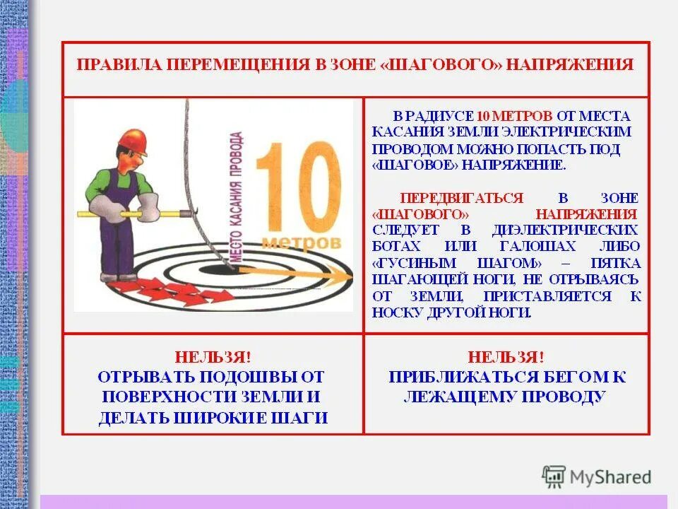 На какое расстояние не допускается