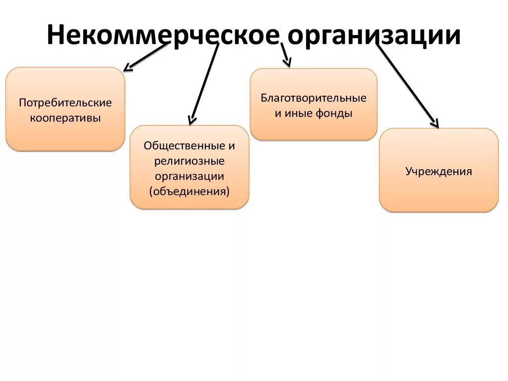 Варианты некоммерческих организаций