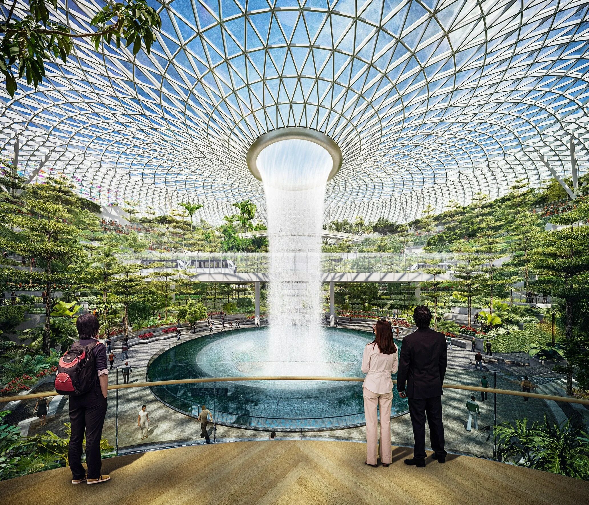 Чанги сады. Аэропорт Jewel Changi, Сингапур. Сингапур аэропорт Чанги водопад. Jewel Changi Airport Моше Сафди. Сингапурский аэропорт Чанги (Changi) архитектура.