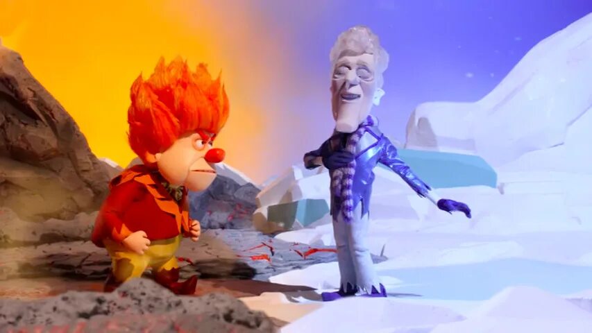 The first heated. Miser brothers. snow miser. snow mister heat miser. мистер вайт кристмас.