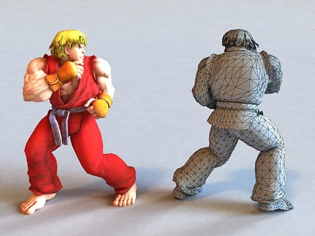 Fighter 3d. Guy (final fight). боец 3d. street fighter 3ds. street fighter characters 3d models.