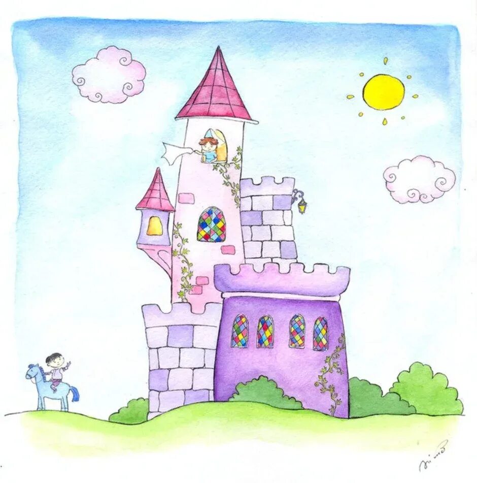 Замок 2 букв. Замок рисунок. Сказочное царство. Рисование сказочный дворец. Замок для рисования.