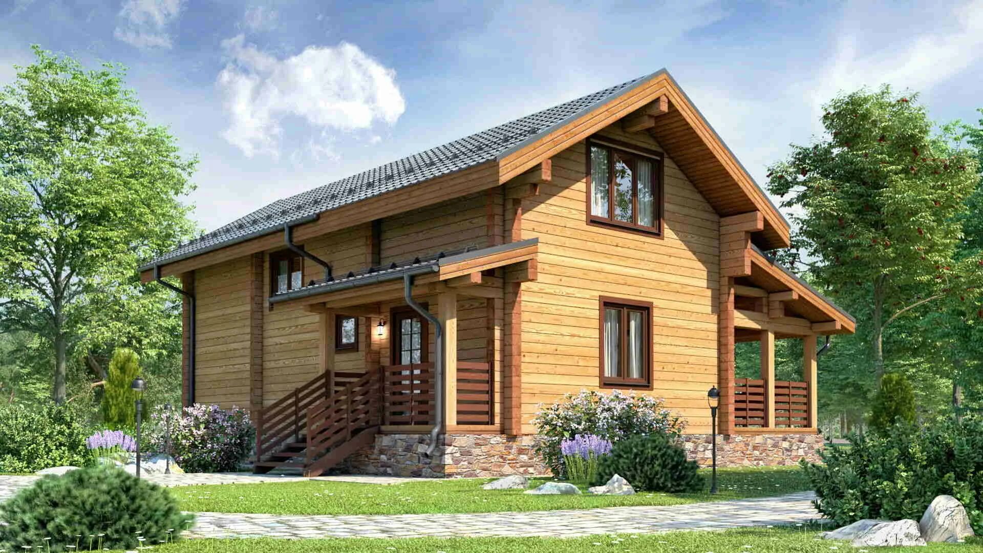 Какой дом из бруса дешевле. Дом загорянка проект.