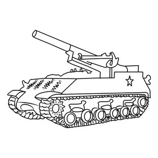 Раскраска танк