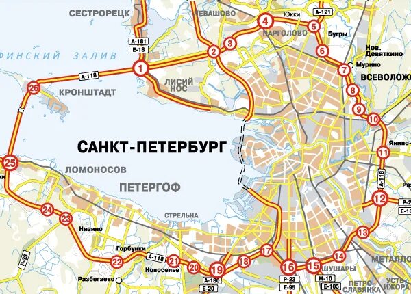 Где проходила каждый. Кольцевая дорога Санкт-Петербурга карта. КАД Санкт-Петербург карта. КАД Петербург схема. Карта кольцевой автодороги СПБ.