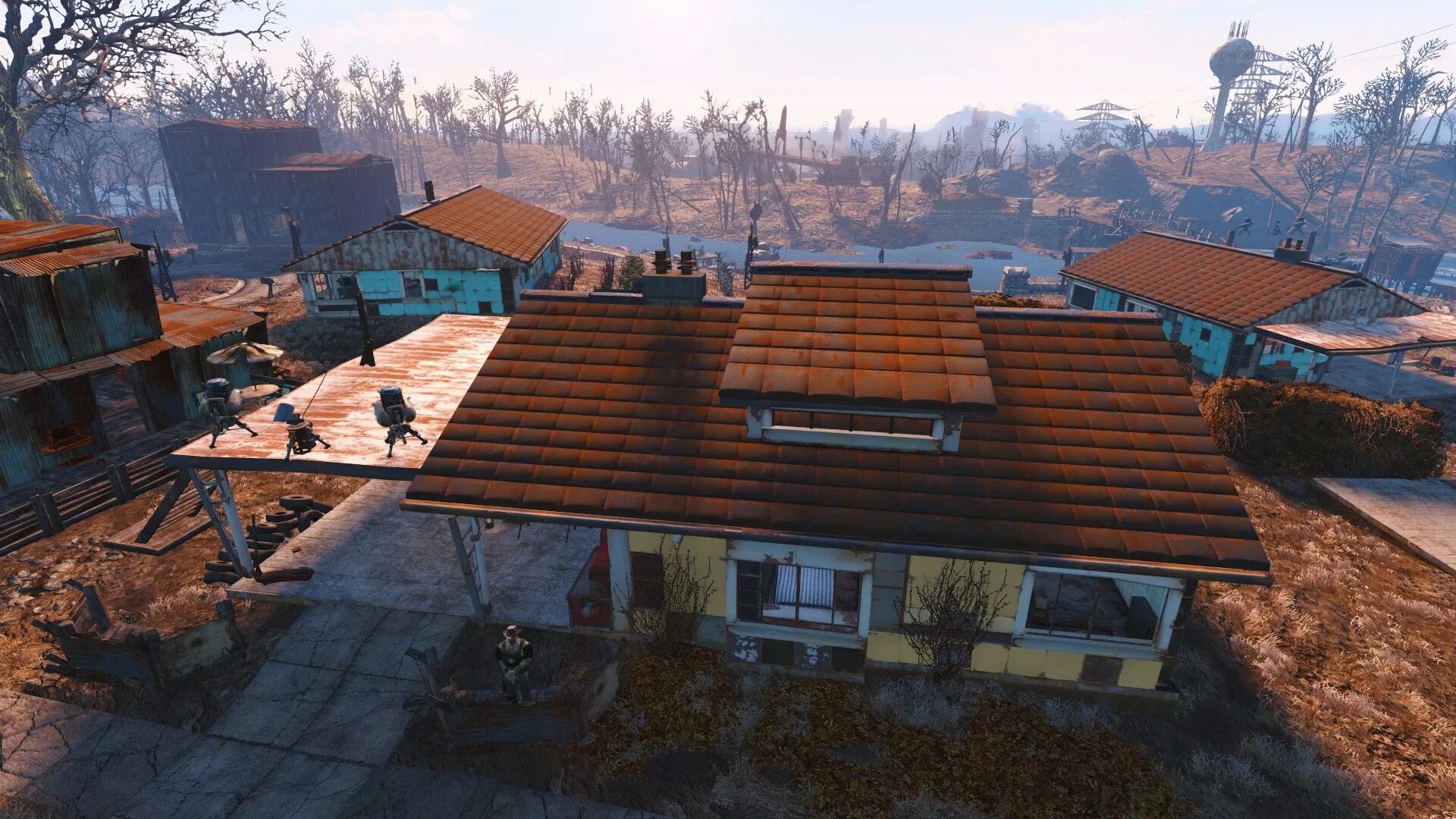 Фоллаут 4 мод на дом. Сенкчуари хиллс fallout 4. санкчуари фоллаут 4. застройка сенкчуари fallout 4. поселения fallout 4 сенкчуари.