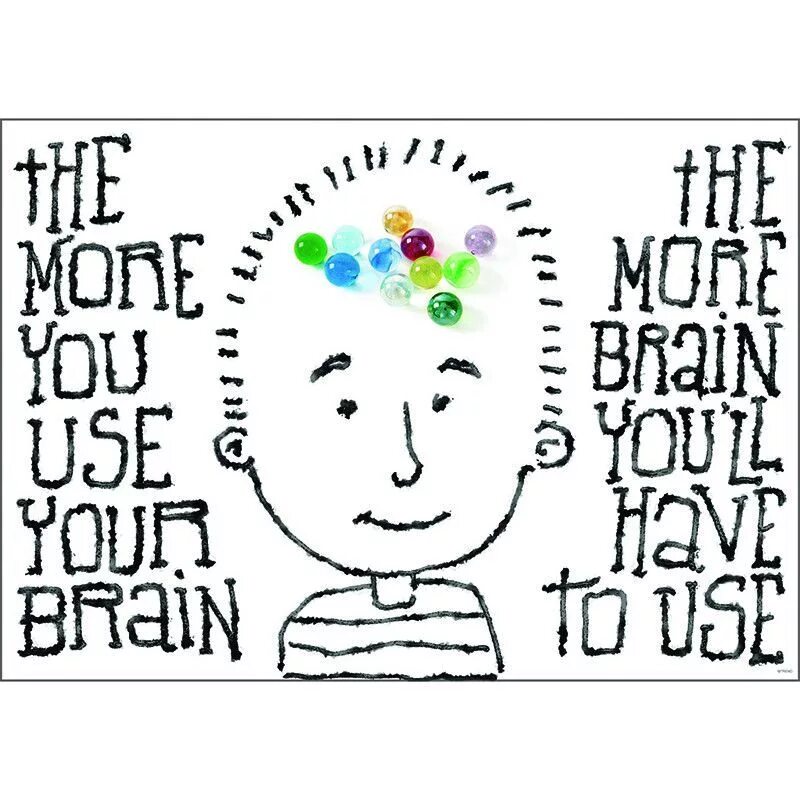Use brain. I want your brain плакат. motivation for kids about countries.