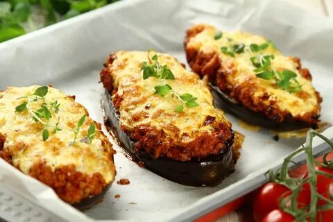 Баклажаны запеченные с мясом
