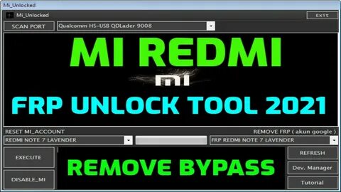 Redmi frp unlock tool