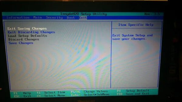 BIOS Rev 3.5. Биос insydeh20. Insydeh20 экран перепрошивки. BIOS insydeh20 Rev. 3.5. Discard changes в биосе