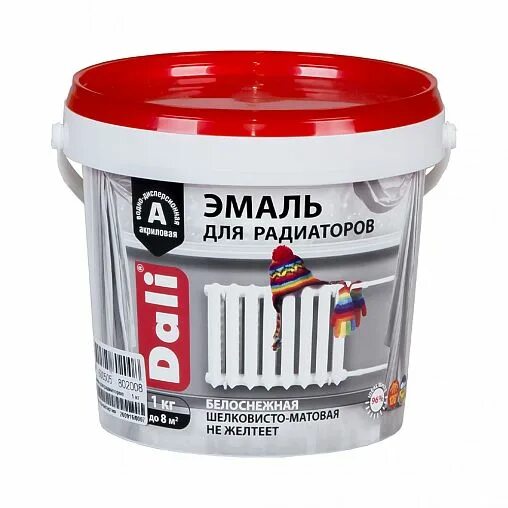 Купить Эмаль алкидная для радиаторов "DALI" 0,5 кг. "РОГНЕДА"