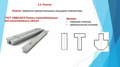 Сечение ригеля