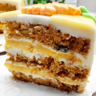 Торт морковный с апельсином и орехами