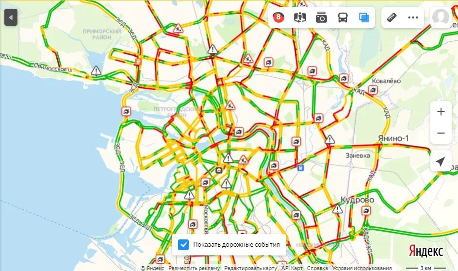 Пробки на ленинском проспекте спб сейчас. Карта пробок. Пробки 8 баллов. Карта СПБ пробки.