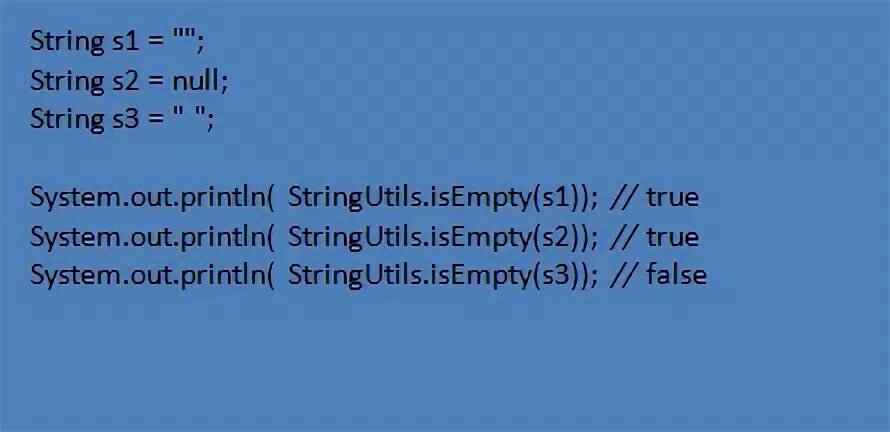Java string null