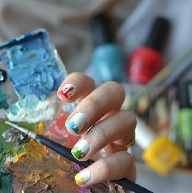25+ Pretty Spring Nails Art Ideas That Will Make More Confidence Splatter nails,