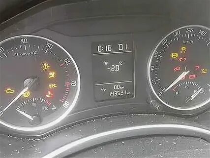 Шкода приборная панель лампочки