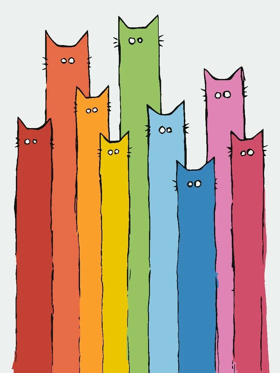 Идеи для рисунков котиков