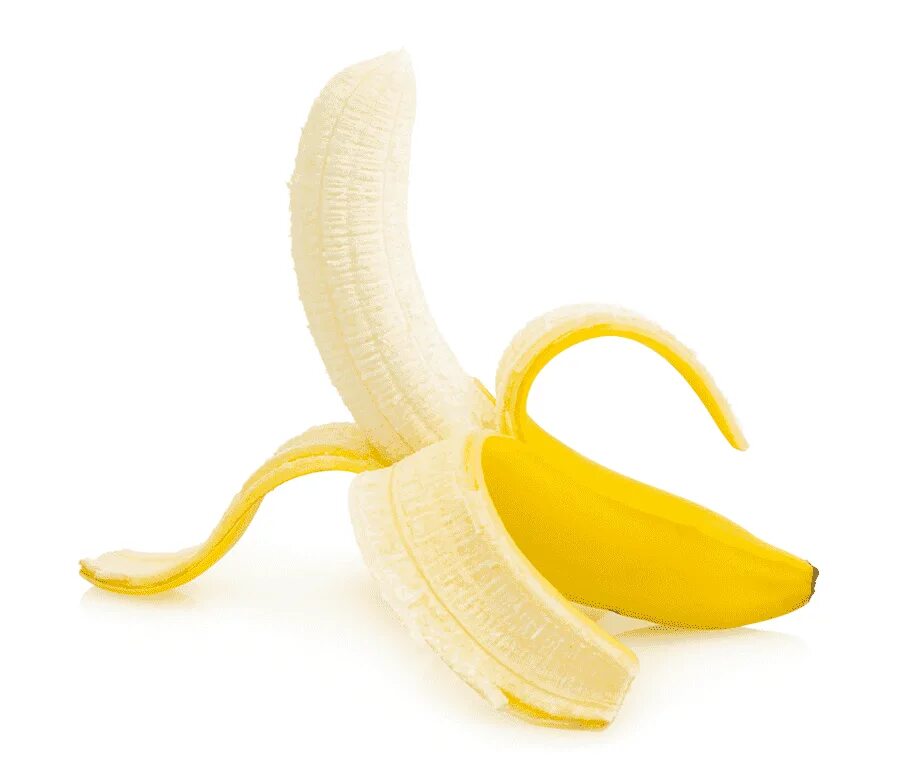 Банан очищенный. Банан открытый. Банан раскрытый. Сочный банан.