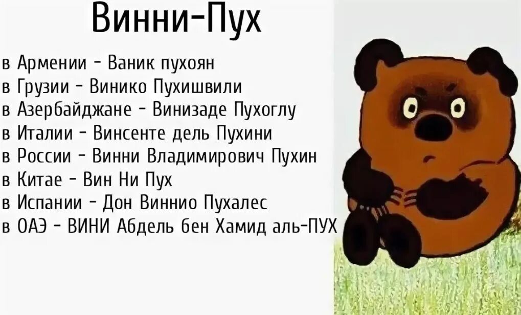 Винипух на языке