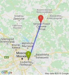 Путь электричек москва сергиев посад