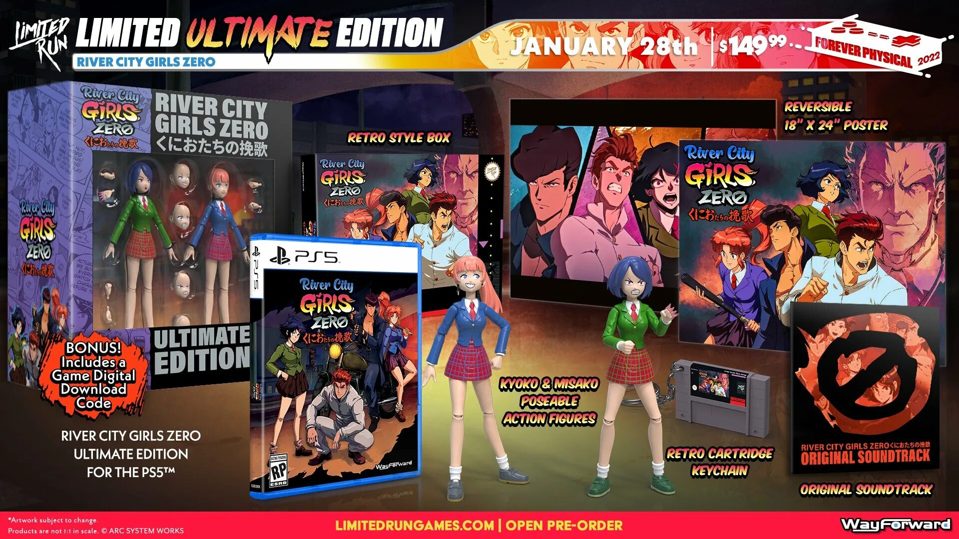 Limit run game. River City girls Zero. River City girls 2. Игры для девочек Ривер Сити. Limited Run games.