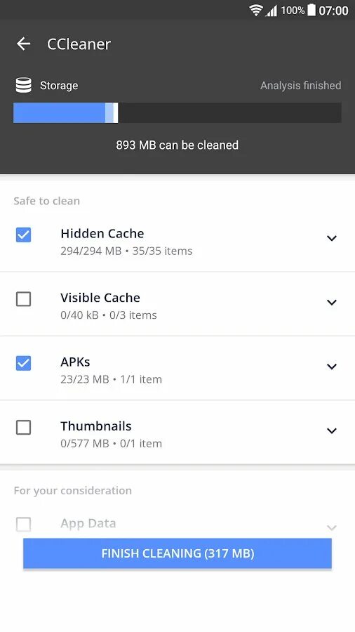 Hide cache
