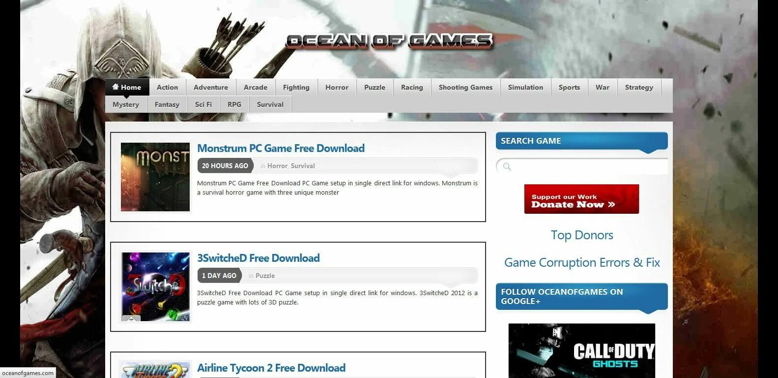 Web gaming. Oceanofgames. Ocean of games. Free PC game websites. Ocean of games.com.