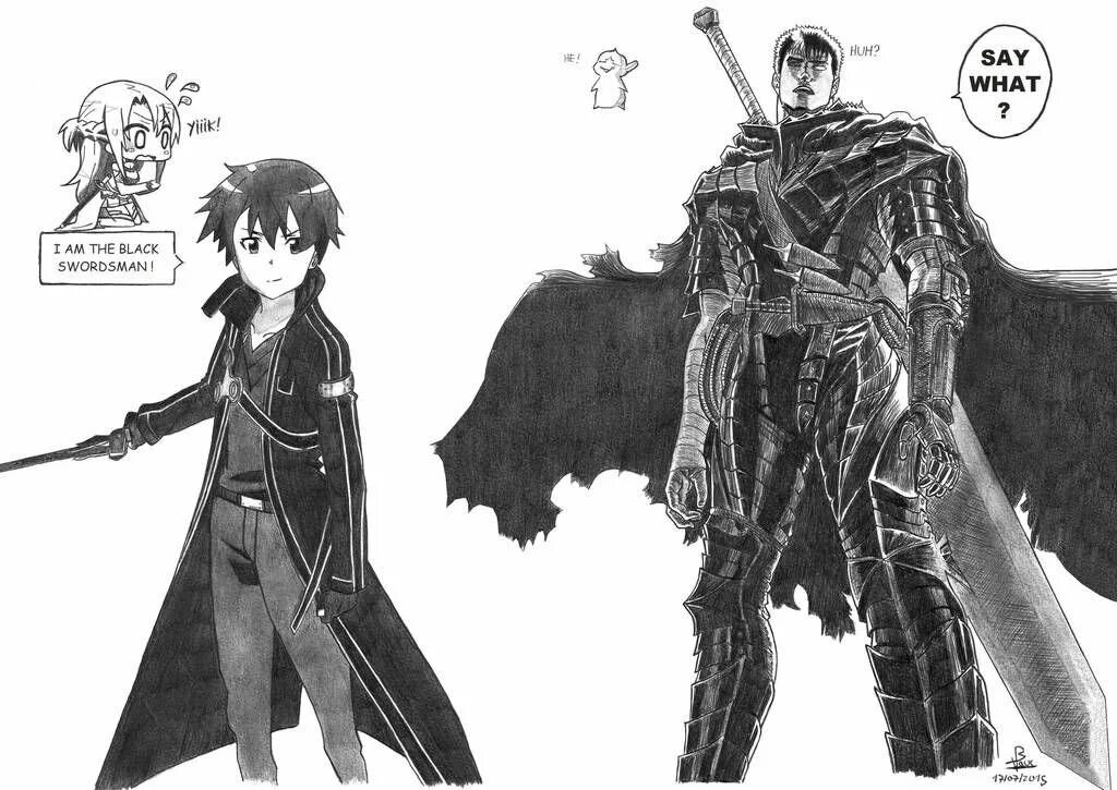 Черный мечник вернулся. Гатс берсерк черный мечник. Гатс и кирито. Гатс берсерк 2 сезон. Черный мечник вернулся.