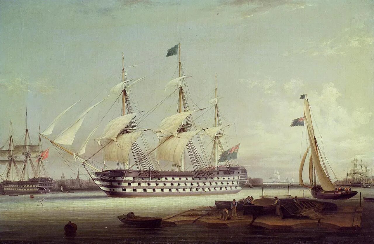 HMS Britannia 1762. HMS Britannia 1820. HMS Goliath 1781.