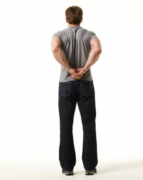Standing upright