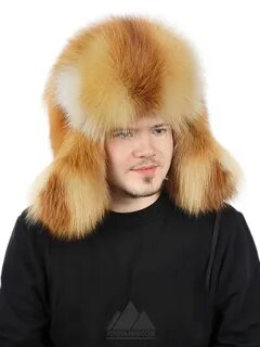 Шапка ушанка лиса