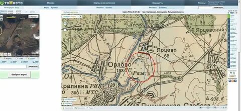 Карта ярцево