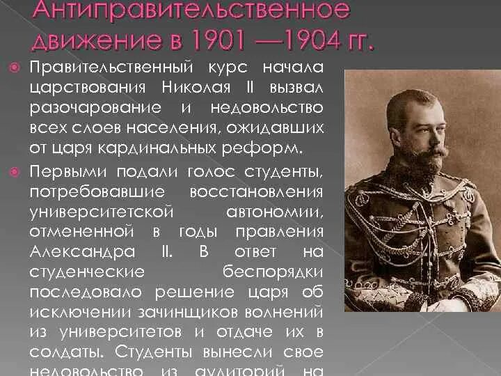 Революция при николае 1. Правление Николая 2. Начало царствования Николая 2. Начало правления Николая 2.