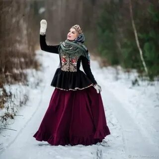 Зимний народный костюм