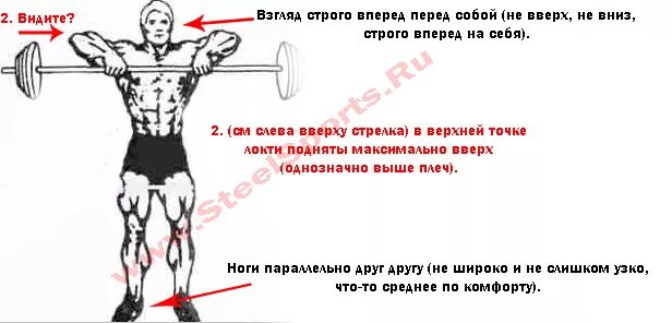 Тяга к подбородку техника выполнения. Тяга грифа к подбородку узким хватом. Протяжка штанги к подбородку техника. Тяга штанги снизу вверх стоя. Протяжка со штангой техника выполнения.