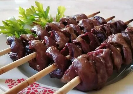 Куриная печень на мангале рецепт