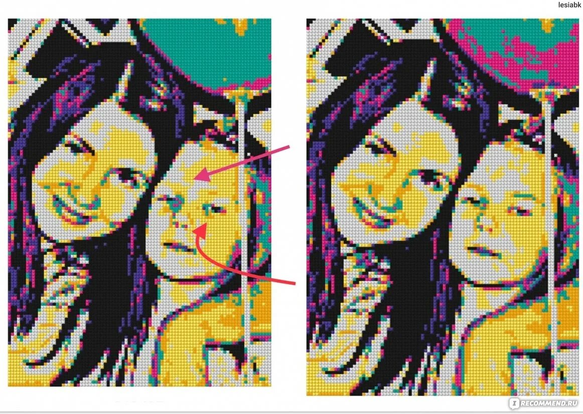 Brix картина по номерам из фото Алмазная фотомозаика QBRIX Pop-Art "Блистательная алмазная мозаика QBRIX Pop-A