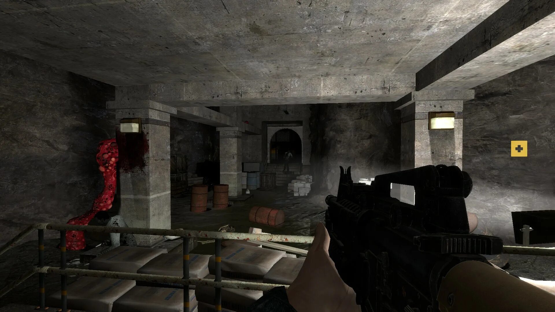 Horror game mod. Half Life 1 Laboratory. Half Life лаборатория. Half Life 1 Mod Alpha.