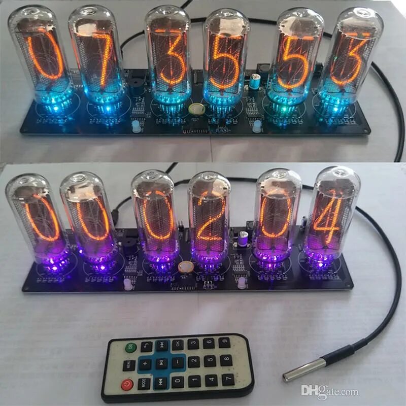 Rgb nixie clock. Трубка nixie. nixie clock ин 1. часы-трубки ips rgb nixie. настольные цифровые часы nixie clock.