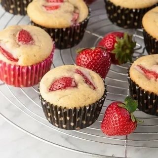 Клубничные маффины