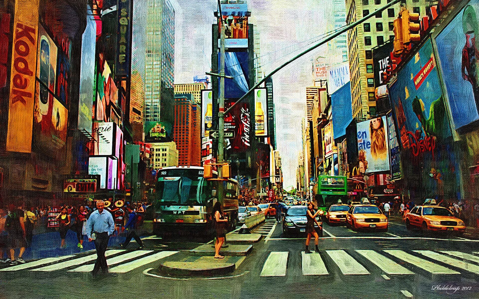 They live in new york. Нью-Йорк Таймс сквер картина. Нью-Йорк улица Таймс сквер. Картина Нью-Йорк Манхэттен. Таймс-сквер Нью-Йорк 1996.