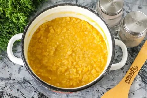 Сварить гороховую кашу в кастрюле на воде