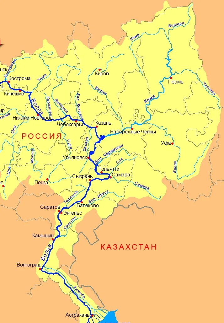 Ока речная система. Ока речная система