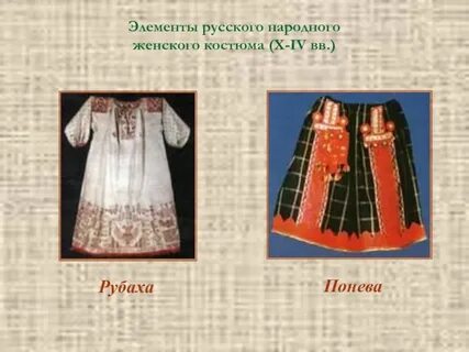 Элементы женского национального костюма
