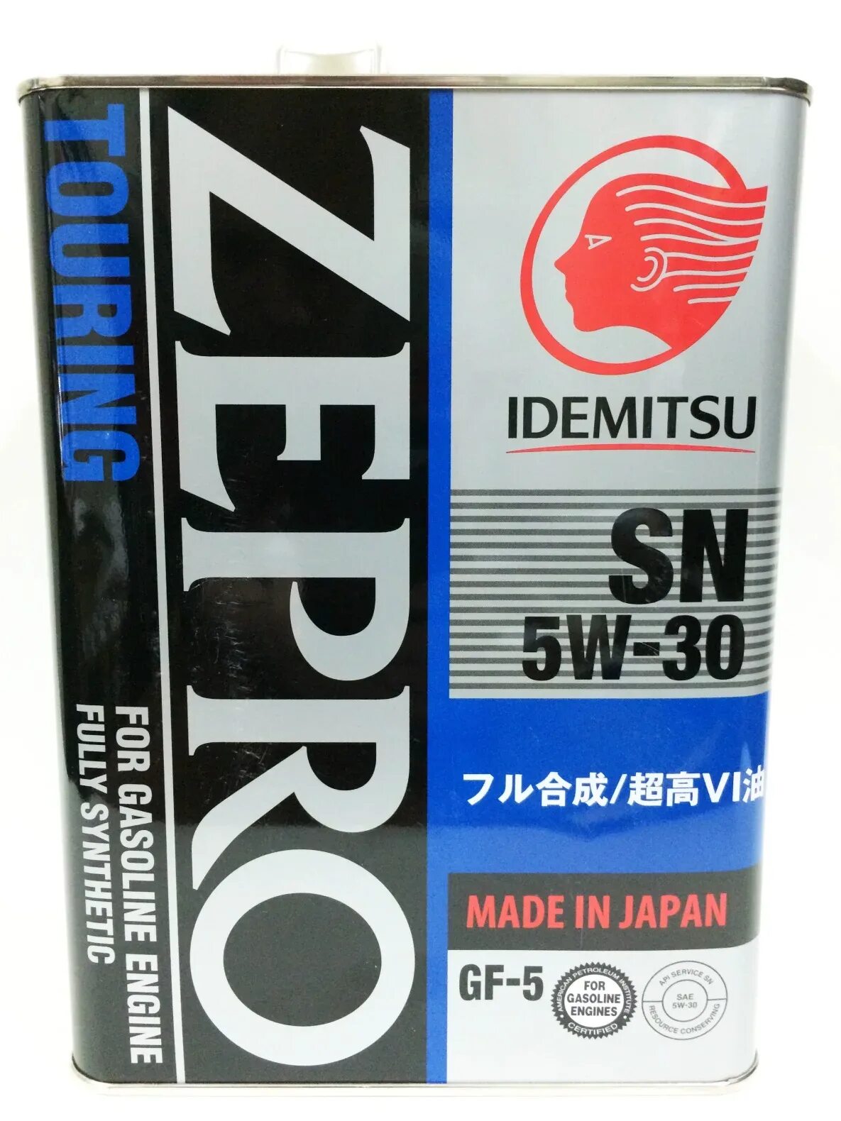 Масла idemitsu zepro 5w 30. Idemitsu Zepro Touring 5w30 SN/gf-5 4л.. Idemitsu SN/gf-5 5w-30 4л. Масло Idemitsu Zepro Touring 5w-30 SN 4л. Idemitsu 5w30 SN 4л.